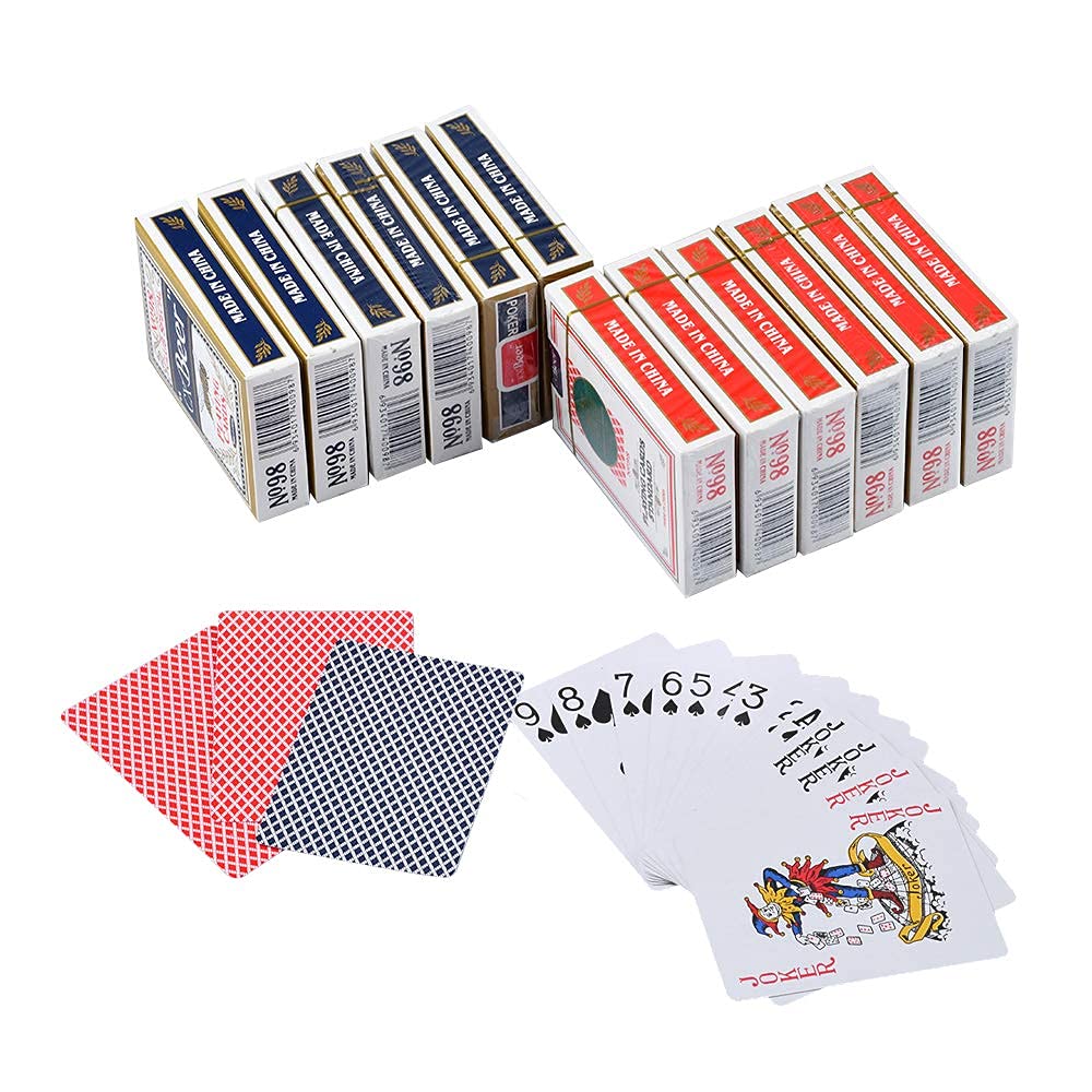 Playing Cards,12 Pack Poker Size Standard Index Decks of Cards for